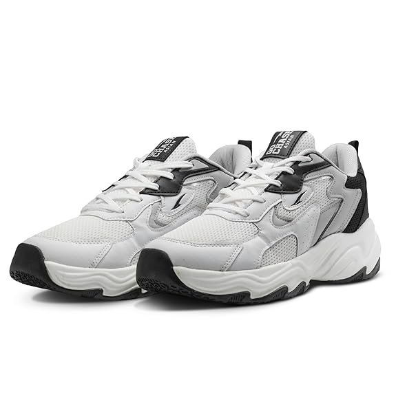 ASIAN Powerkick-01 Men’s Sports Sneakers | Memory Foam Comfort with Durable Grip Sole | Stylish Streetwear Design Perfect, Walking & Casual Outings